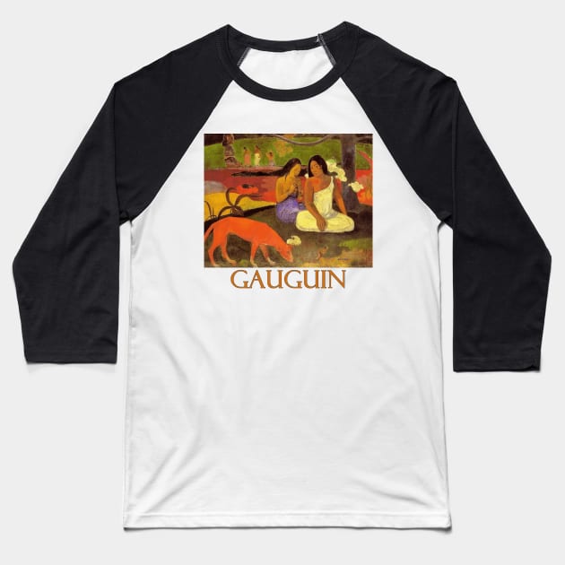 Arearea by Paul Gauguin Baseball T-Shirt by Naves